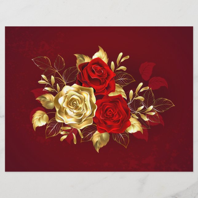 Three Jewellery Roses Custom Letterhead (Front)