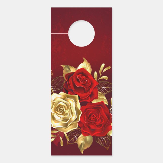 Three Jewellery Roses Door Hanger (Front)