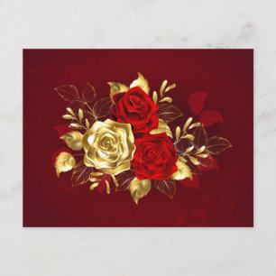 Three Jewellery Roses Enclosure Card