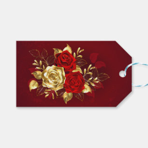 Three Jewellery Roses Gift Tags
