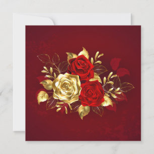 Three Jewellery Roses Holiday Card