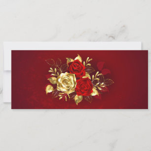 Three Jewellery Roses Invitation