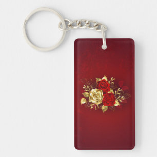 Three Jewellery Roses Key Ring
