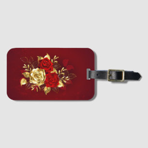 Three Jewellery Roses Luggage Tag