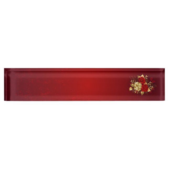 Three Jewellery Roses Nameplate (Front)