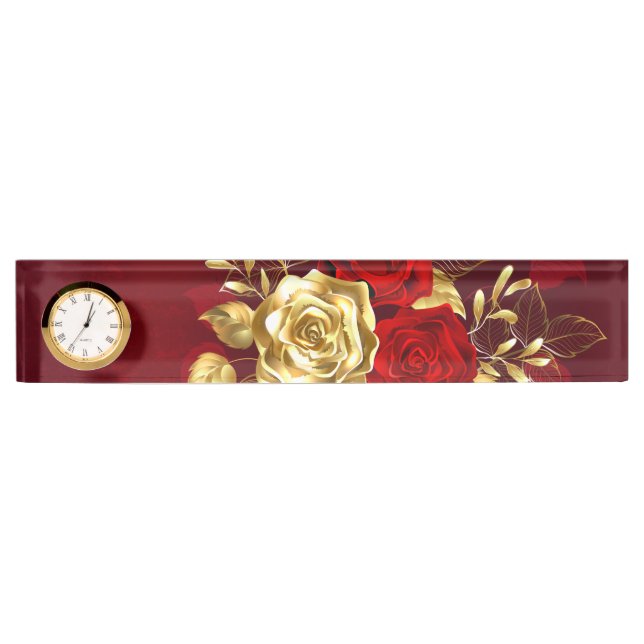 Three Jewellery Roses Nameplate (Front)
