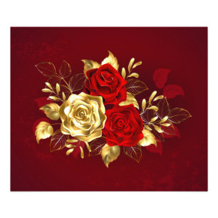 Three Jewellery Roses Photo Print