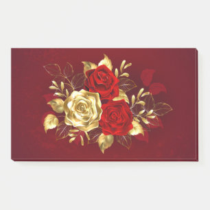 Three Jewellery Roses Post-it Notes