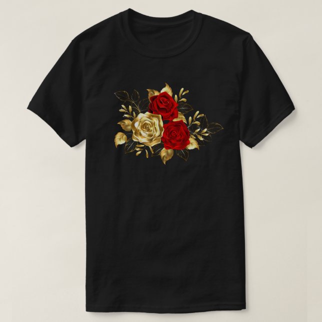 Three Jewellery Roses T-Shirt (Design Front)