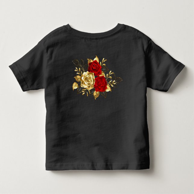 Three Jewellery Roses Toddler T-Shirt (Back)