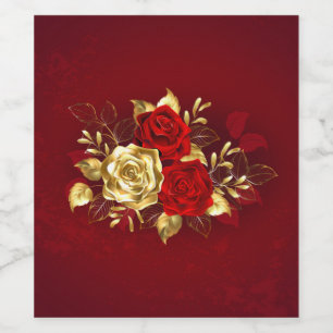 Three Jewellery Roses Wine Label
