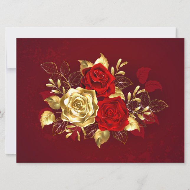 Three Jewelry Roses Card (Front)