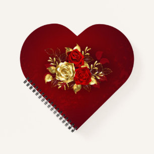 Three Jewelry Roses Notebook