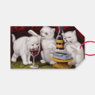 Three Jolly Kittens at the Feast Gift Tags