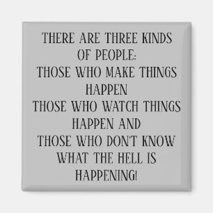 THREE KINDS OF PEOPLE MAGNET