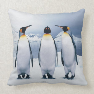 Three King Penguins Cushion