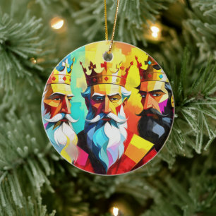 Three Kings Ceramic Ornament