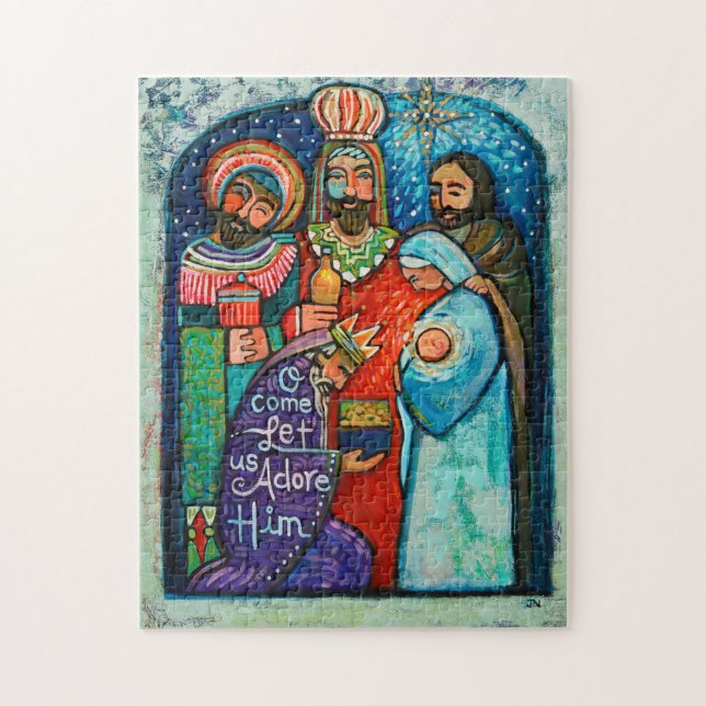 Three Kings Christmas Puzzle (Vertical)