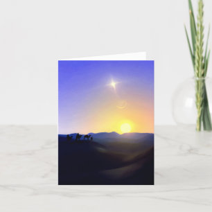Three Kings Comet Christmas Card