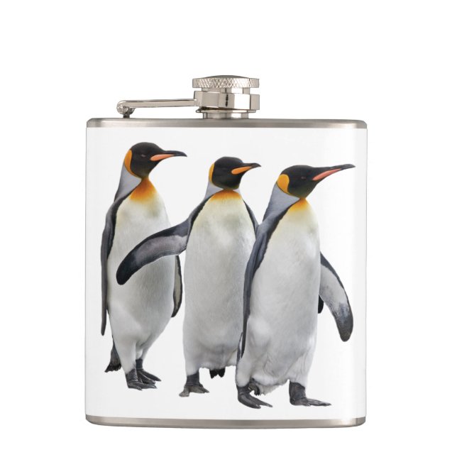 Three Kings Hip Flask (Choose Your Colour) (Front)