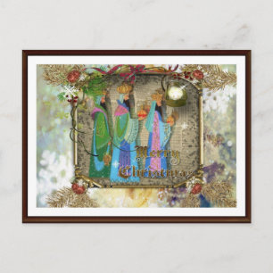 Three Kings Of Orient Christmas Postcard