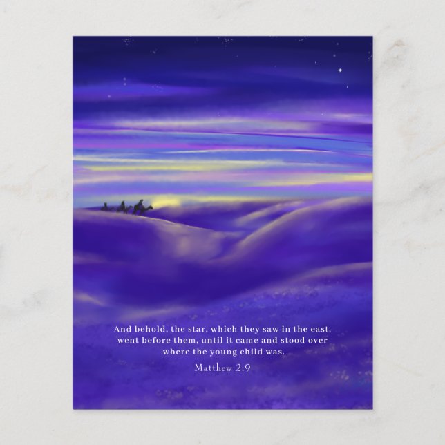 Three Kings watercolor Personalised Budget (Front)