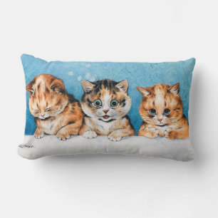 Three Kittens, Cat, Louis Wain Lumbar Cushion