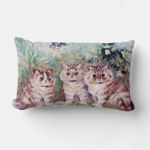 Three Kittens, Louis Wain Lumbar Cushion