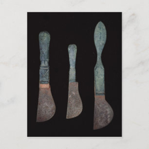 Three Knives from Pompeii, Roman, c.100 BC-79 AD Postcard