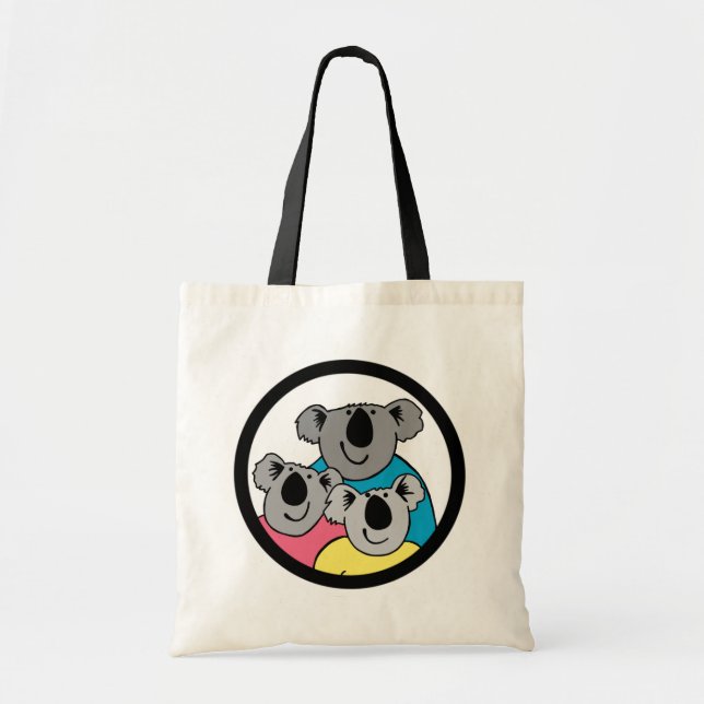 Three Koala Bears Tote Bag (Front)
