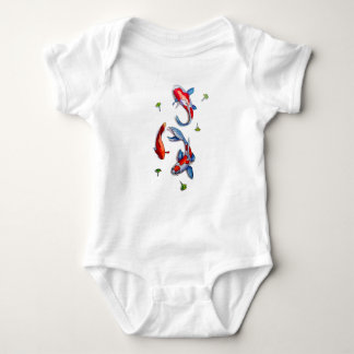 three koi baby bodysuit