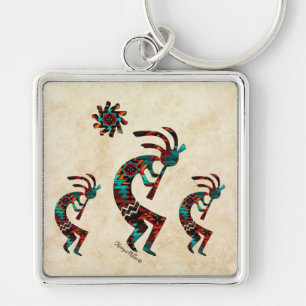 Three Kokopelli Key Ring