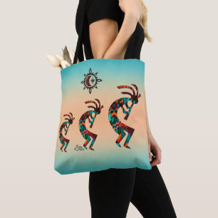 Three Kokopelli Tote Bag