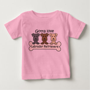Three Labrador Retrievers Baby T-Shirt