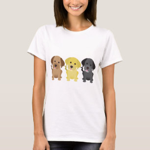 Three Labrador Retrievers T-Shirt