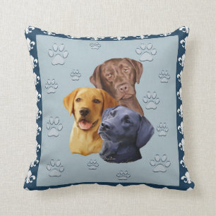 Three Labs Pillow
