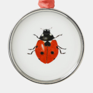 Three ladybirds 2013 metal tree decoration