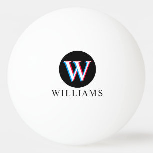 Three Layer Colours Monogram  Ping Pong Ball
