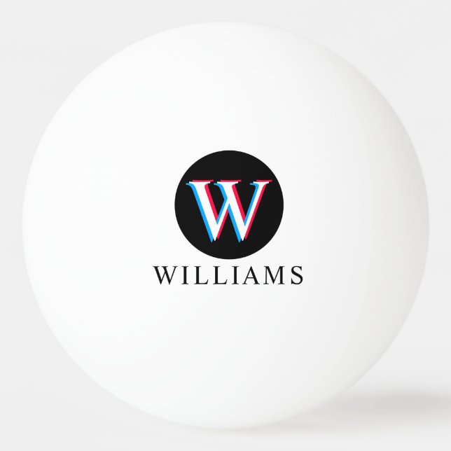 Three Layer Colours Monogram  Ping Pong Ball (Front)