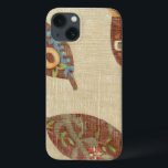 Three Leaves on Linen Texture Background iPhone 13 Case<br><div class="desc">The best things come in threes! Set on a linen background these leaves look like they are floating towards the ground in an autumnal tumble. Catch them and place them on your wall today!</div>