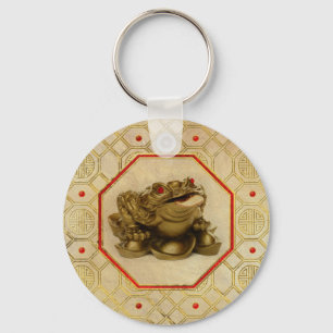 Three Legged Lucky Money Frog /Toad Feng-shui Key Ring