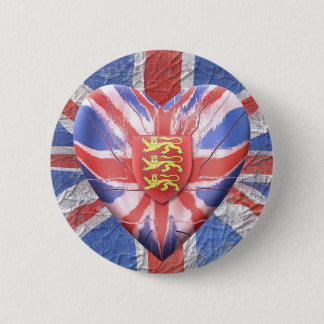 Three Lions 6 Cm Round Badge