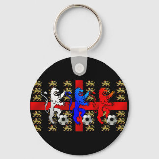 Three Lions football players car keyring