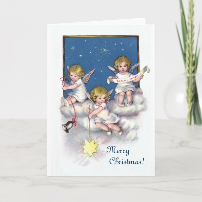 Three Little Angels Holiday Card (Front)