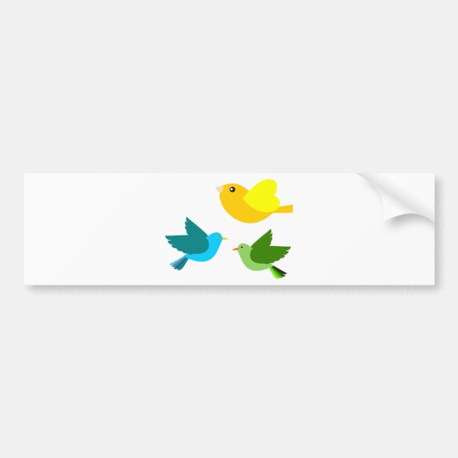 Three Little Birds Bumper Sticker (Front)
