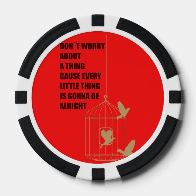 Three Little Birds Poker Chips (Front)