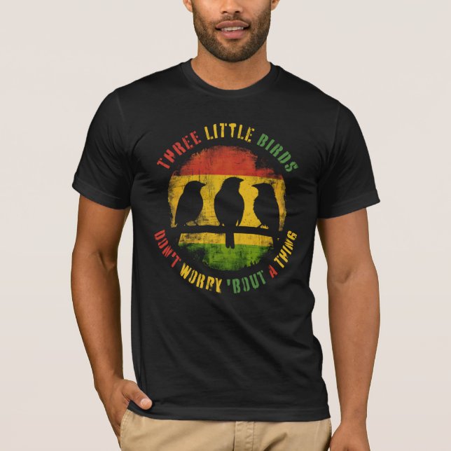 Three Little Birds - Reggae T-Shirt (Front)