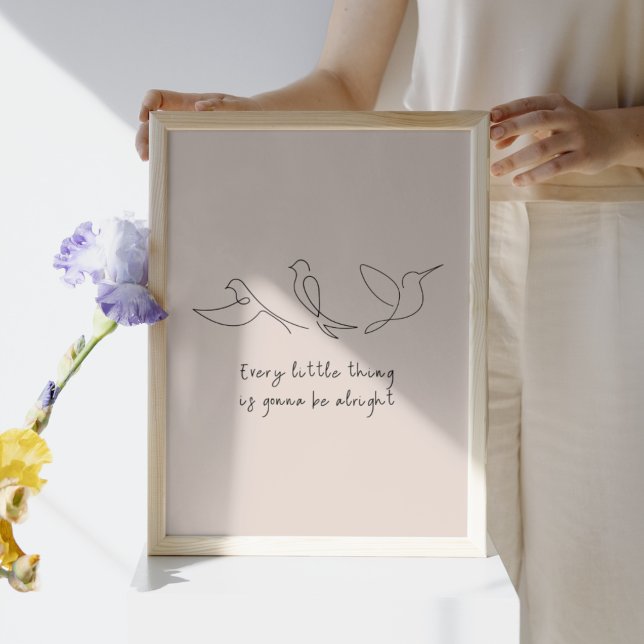 Three Little Birds Song Kids Bedroom Art Print (Creator Uploaded)