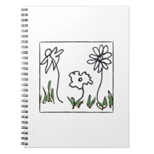Three Little Flowers Notebook