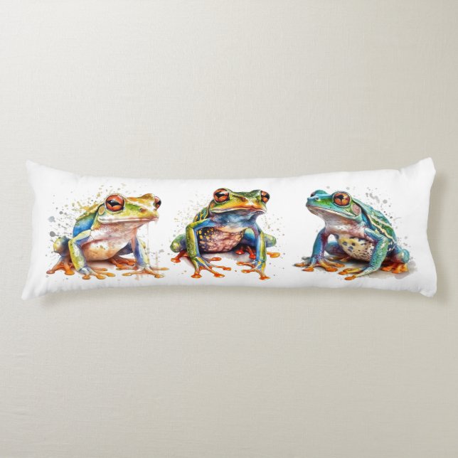 Three Little Frogs Body Cushion (Front)